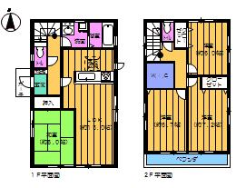 Floor plan. (Building 2), Price 21.3 million yen, 4LDK, Land area 140.82 sq m , Building area 99.39 sq m