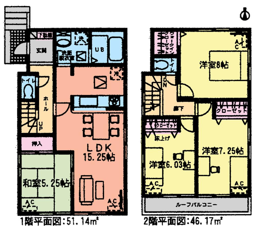 Floor plan. (4 Building), Price 28,300,000 yen, 4LDK, Land area 120 sq m , Building area 97.31 sq m