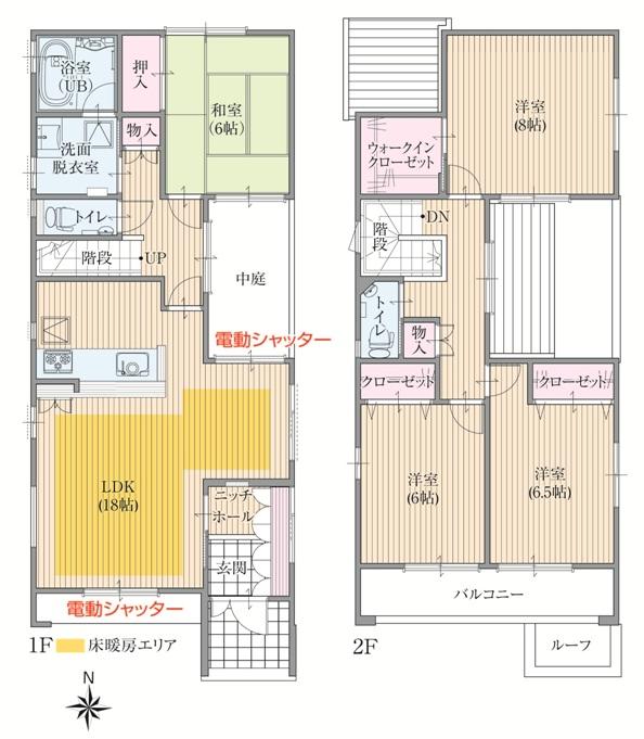 Floor plan. (T3), Price 45,500,000 yen, 4LDK, Land area 178.66 sq m , Building area 112.84 sq m