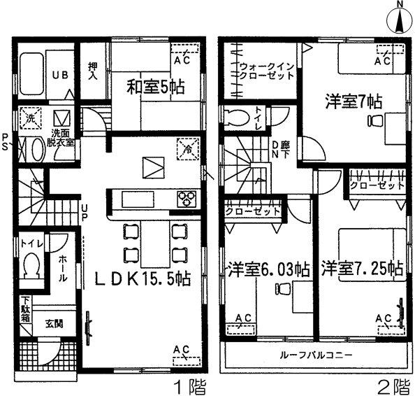 Floor plan. (10 Building), Price 24,800,000 yen, 4LDK, Land area 125.19 sq m , Building area 97.73 sq m