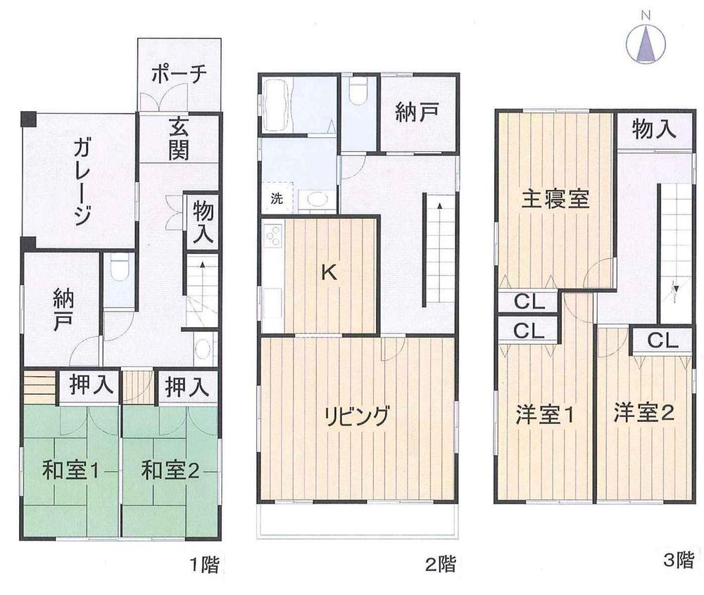 Floor plan. 32,800,000 yen, 5LDK + 2S (storeroom), Land area 112.38 sq m , Building area 148 sq m