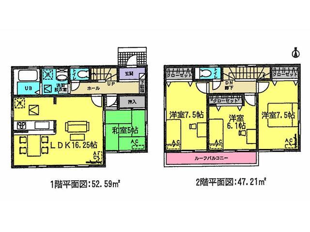 Floor plan. 26,300,000 yen, 4LDK, Land area 142.7 sq m , Building area 99.8 sq m floor plan