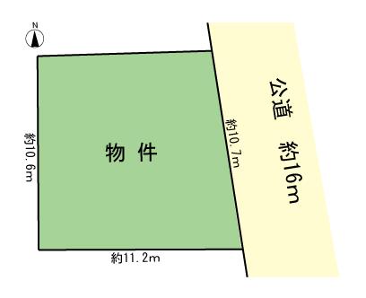 Compartment figure. Land price 13,900,000 yen, Land area 111.44 sq m