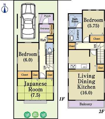 Floor plan. 26,800,000 yen, 3LDK, Land area 89.71 sq m , Building area 89.11 sq m