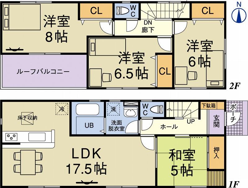 Floor plan. 29,300,000 yen, 4LDK, Land area 167.01 sq m , Building area 99.38 sq m