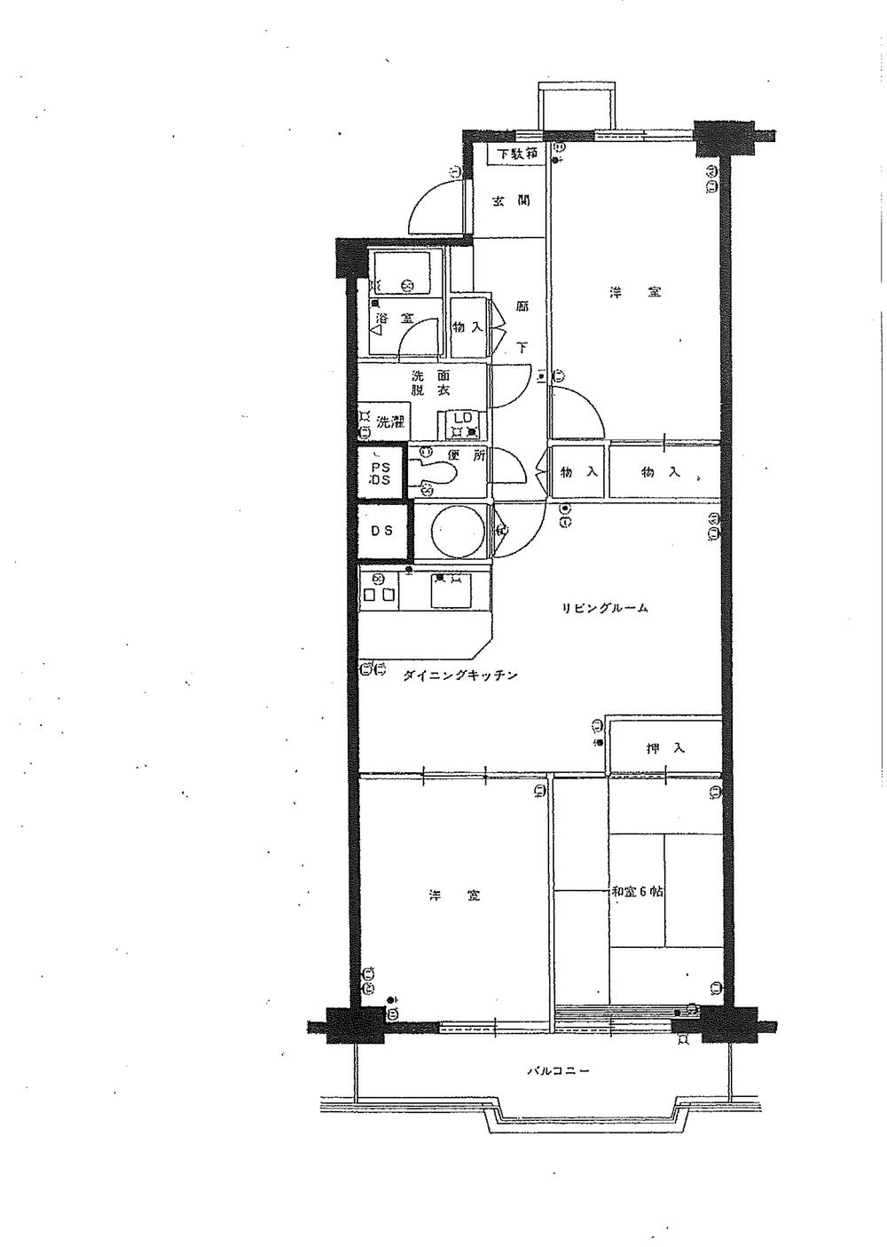 Floor plan. 3LDK, Price 11 million yen, Occupied area 73.16 sq m , Balcony area 7.7 sq m