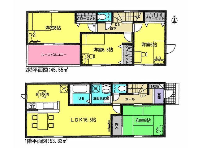 Floor plan. 29,300,000 yen, 4LDK, Land area 174.99 sq m , Building area 99.38 sq m floor plan