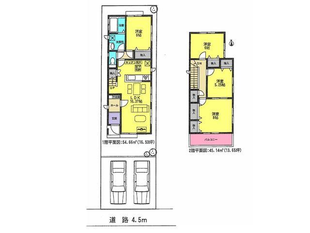 Floor plan. 29,800,000 yen, 4LDK, Land area 125.29 sq m , Building area 99.8 sq m floor plan