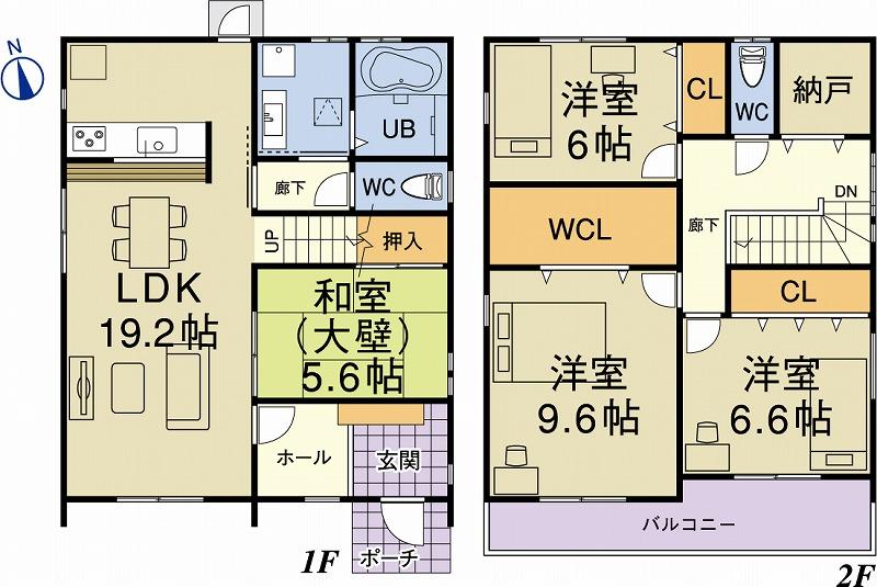 Floor plan. 38 million yen, 4LDK + S (storeroom), Land area 132.46 sq m , Building area 124.2 sq m