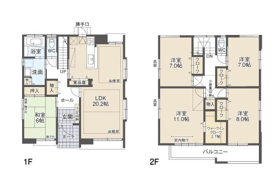 Floor plan. (B Building), Price 33,800,000 yen, 5LDK, Land area 150.61 sq m , Building area 141.78 sq m