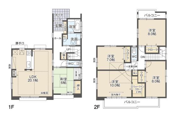 Floor plan. (G Building), Price 31,300,000 yen, 5LDK, Land area 150.59 sq m , Building area 142.12 sq m