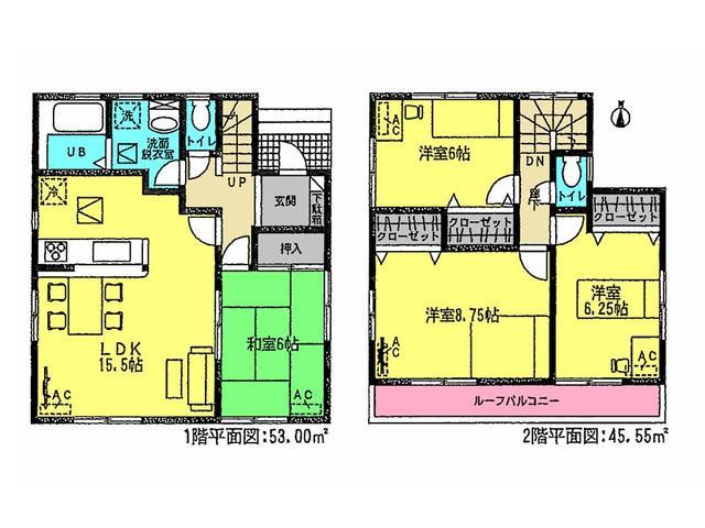 Floor plan. 26,800,000 yen, 4LDK, Land area 165.02 sq m , Building area 98.55 sq m floor plan