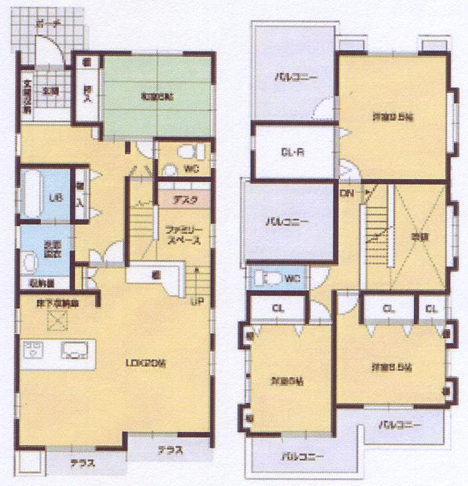 Floor plan. 41,800,000 yen, 4LDK, Land area 170.27 sq m , Building area 135.07 sq m