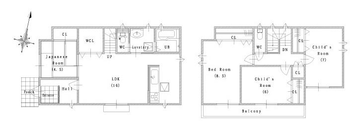 Other building plan example. No. 1 destination reference plan view