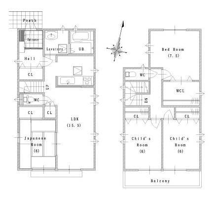 Other building plan example. No. 2 destination reference plan view