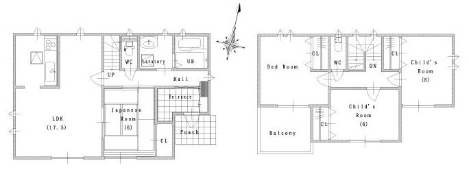 Other building plan example. No. 5 place reference plan view