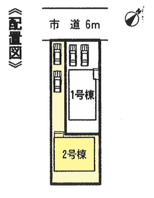Compartment figure. 20.8 million yen, 4LDK, Land area 142.6 sq m , Building area 99.39 sq m front road spacious, Parking two units can be! 