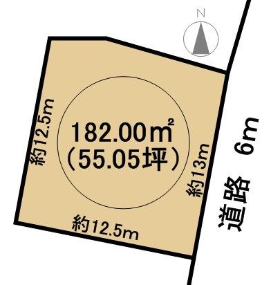 Compartment figure. Land price 20 million yen, Land area 182 sq m