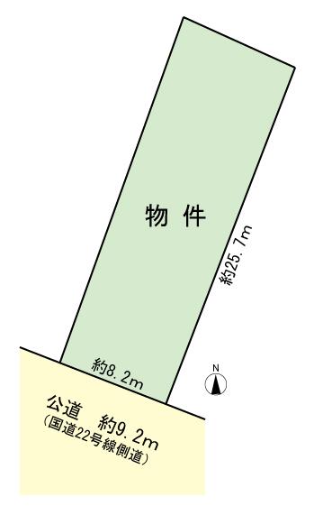 Compartment figure. Land price 17.8 million yen, Land area 223 sq m