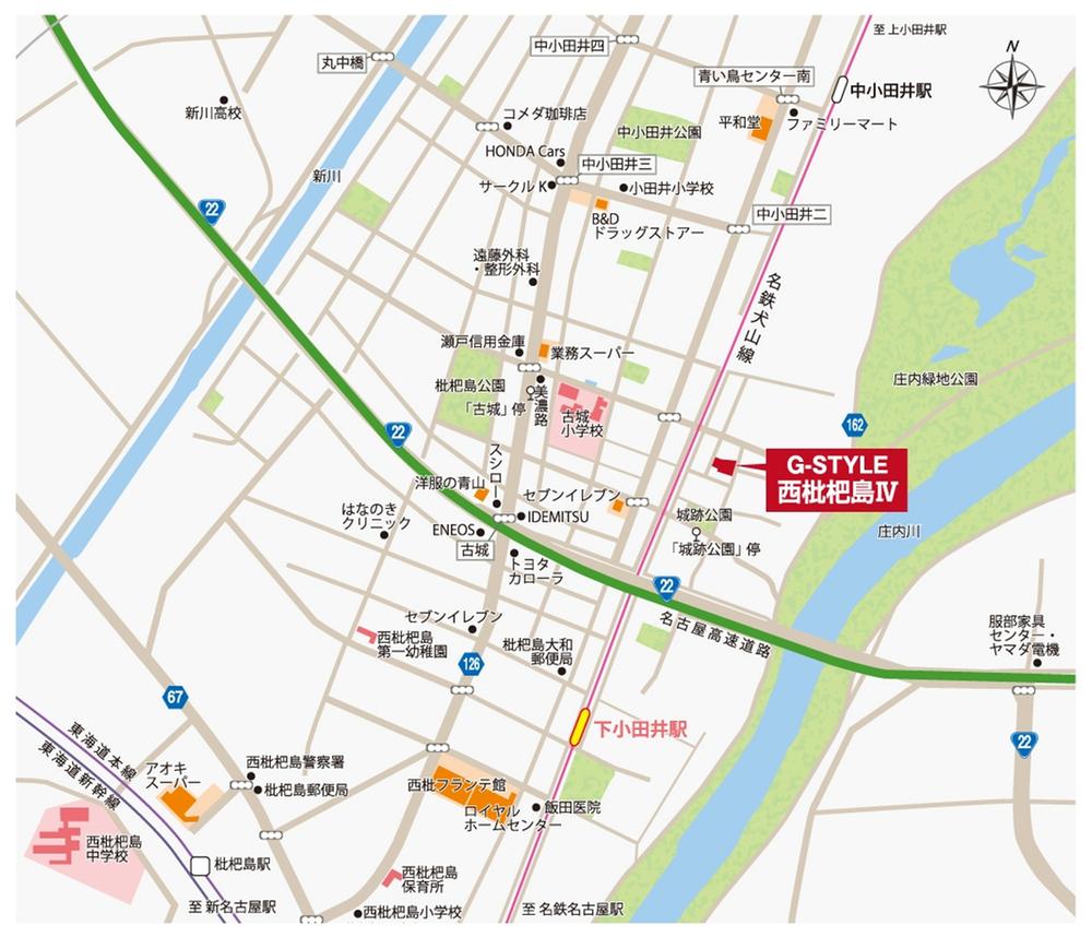 Local guide map. Please do not come until the "local sales center". 