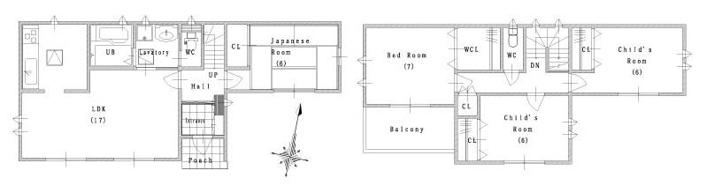 Other building plan example. No. 2 destination reference plan view