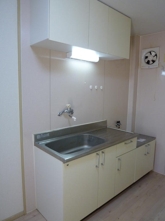 Kitchen. Sink up and down in there is storage space kitchen gas stove can be installed