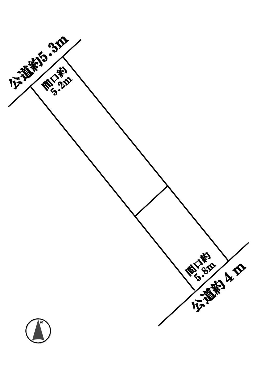 Compartment figure. Land price 18 million yen, Land area 186.44 sq m