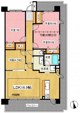 Floor plan. 4LDK, Price 21,800,000 yen, Occupied area 86.25 sq m floor plan