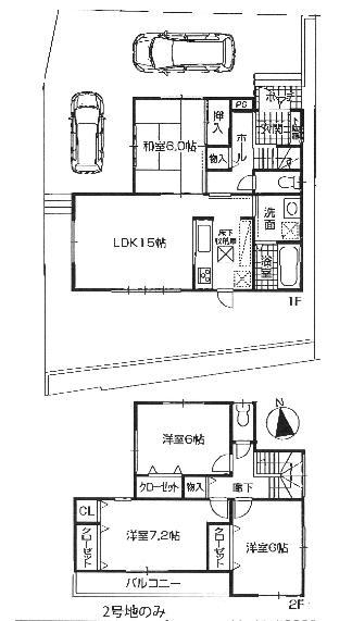 Floor plan. (1 Building), Price 23.8 million yen, 4LDK, Land area 139.32 sq m , Building area 97.61 sq m