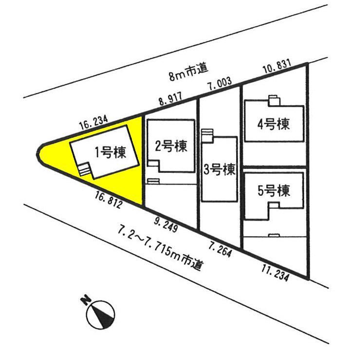 The entire compartment Figure. The property is 1 Building. Is a corner lot