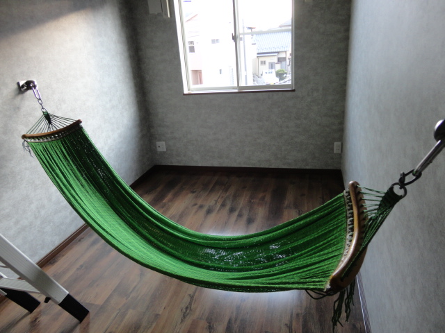 Other room space. With convenient hammock to take a nap