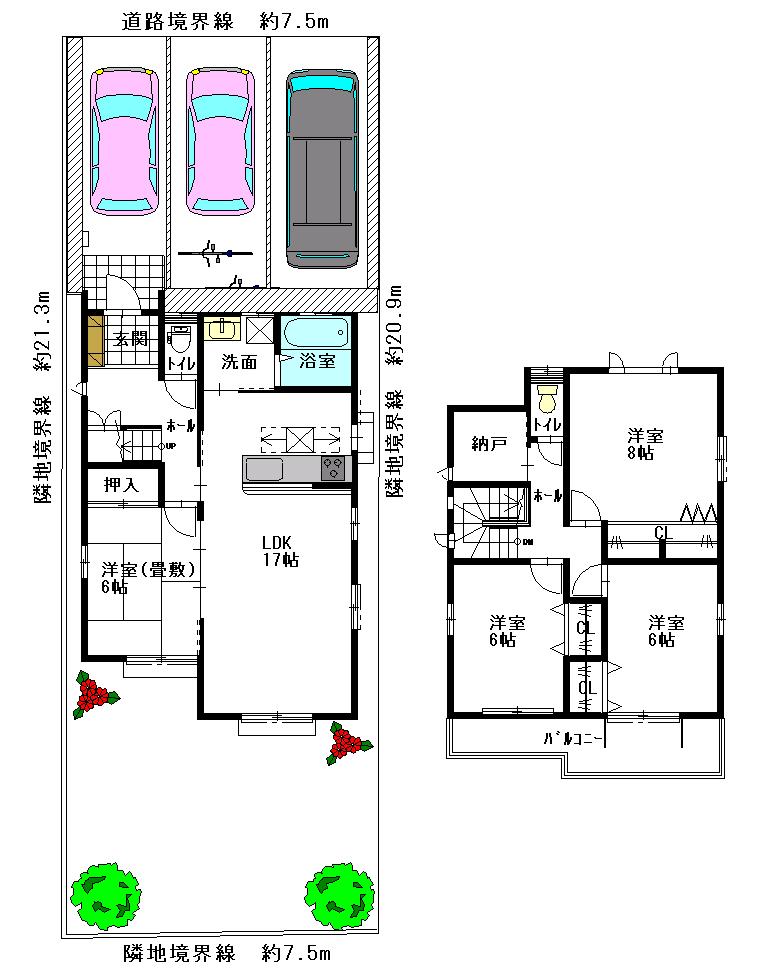 Floor plan. 26,800,000 yen, 4LDK + S (storeroom), Land area 160 sq m , It is a building area of ​​107.66 sq m floor plan! 