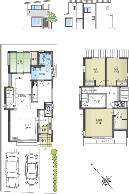 Floor plan. (C), Price 29,800,000 yen, 4LDK, Land area 136.59 sq m , Building area 112.14 sq m