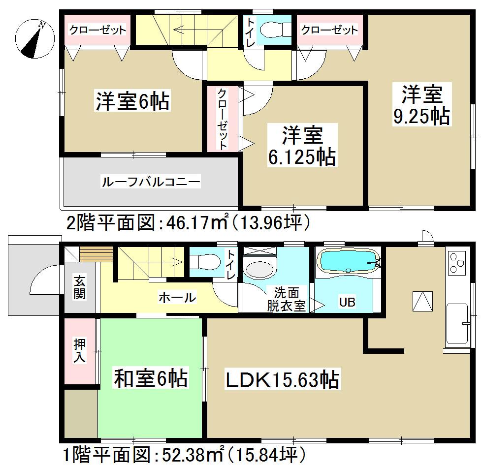 Floor plan. 21.9 million yen, 4LDK, Land area 154.94 sq m , Building area 98.55 sq m