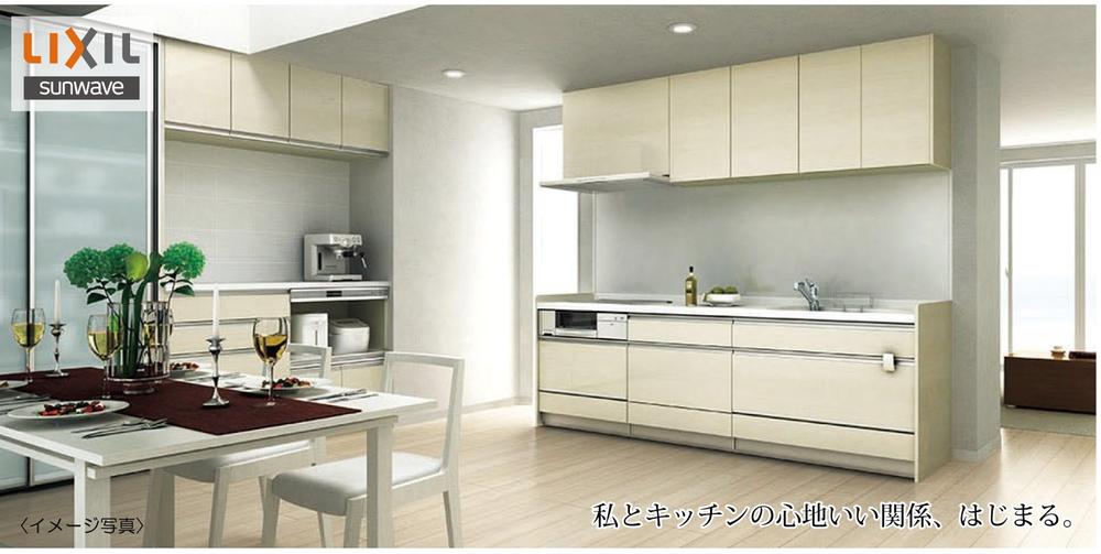 Building plan example (introspection photo). Living-dining ~ kitchen image