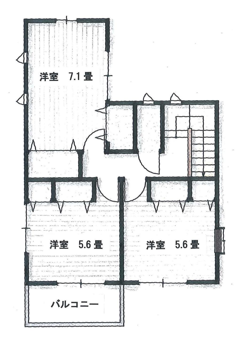 Floor plan. 29,800,000 yen, 4LDK + S (storeroom), Land area 97 sq m , Building area 141.37 sq m 3F plan view