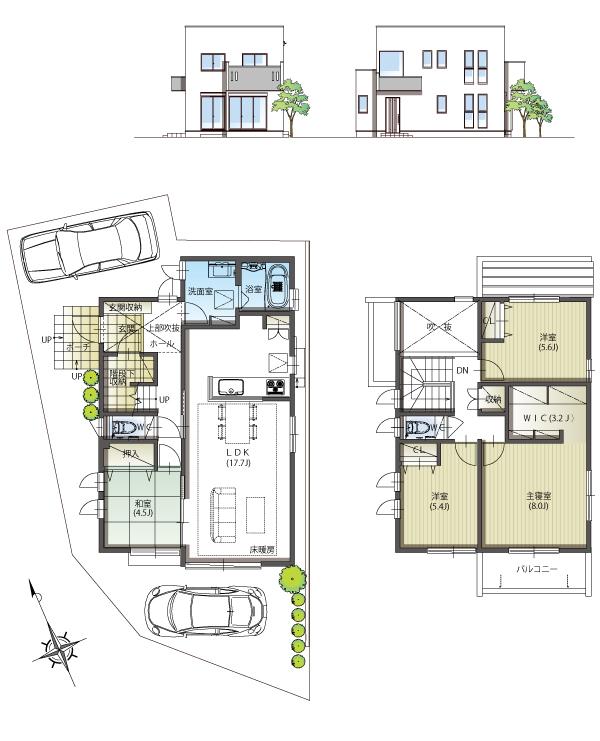 Floor plan. (C), Price 29,300,000 yen, 4LDK, Land area 124.57 sq m , Building area 108.3 sq m