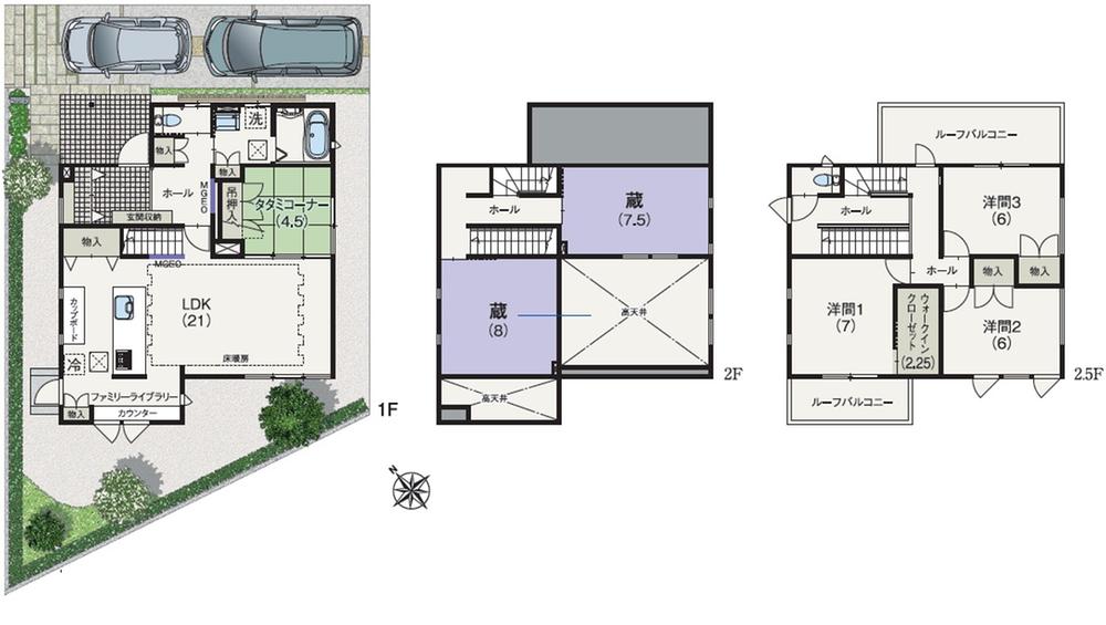Floor plan. (No. 11 locations), Price 49,200,000 yen, 4LDK+2S, Land area 194.87 sq m , Building area 119.26 sq m