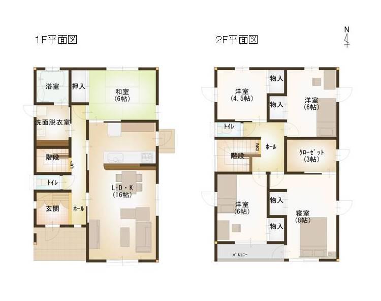 Floor plan. (A partition reference plan), Price 30,090,000 yen, 5LDK, Land area 194.45 sq m , Building area 119.65 sq m