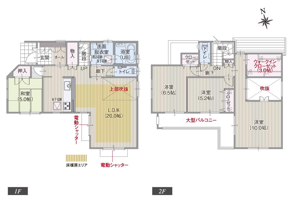 Floor plan. (T-5), Price TBD , 4LDK, Land area 133.77 sq m , Building area 110.97 sq m