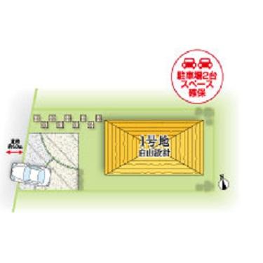 Compartment figure. Land price 14.9 million yen, Land area 127.88 sq m