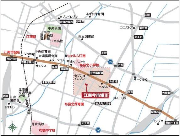 Local guide map. Wide-area map