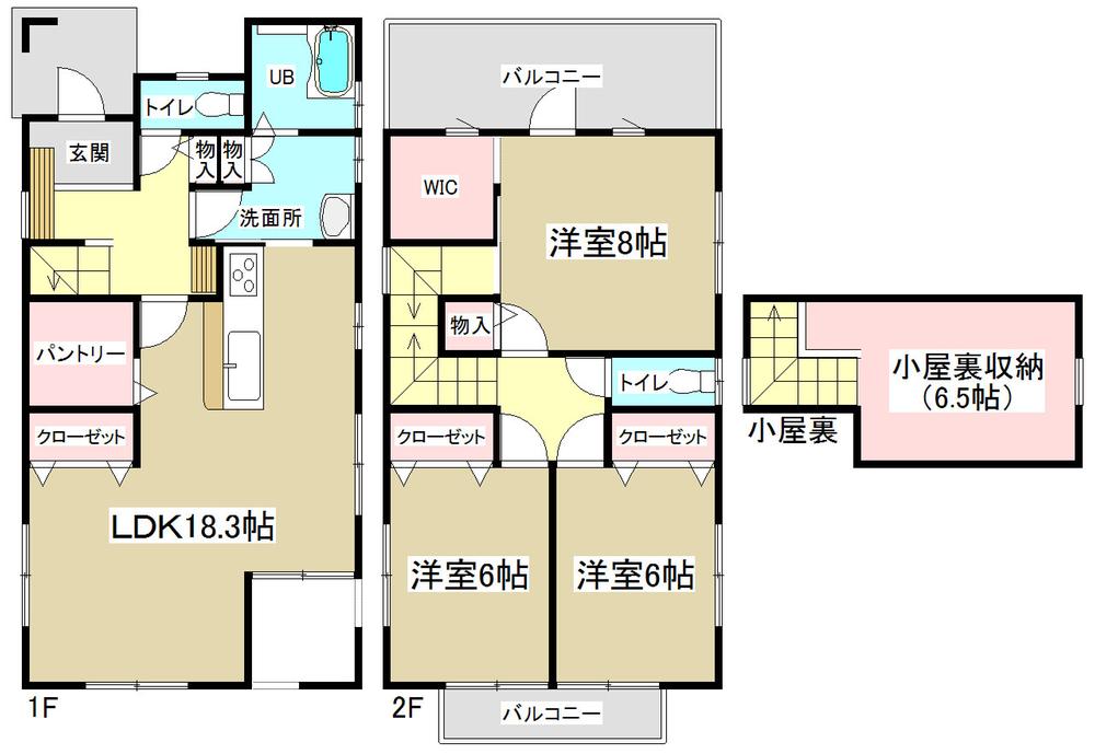 Floor plan. 31,800,000 yen, 3LDK + S (storeroom), Land area 149.73 sq m , Building area 101.36 sq m