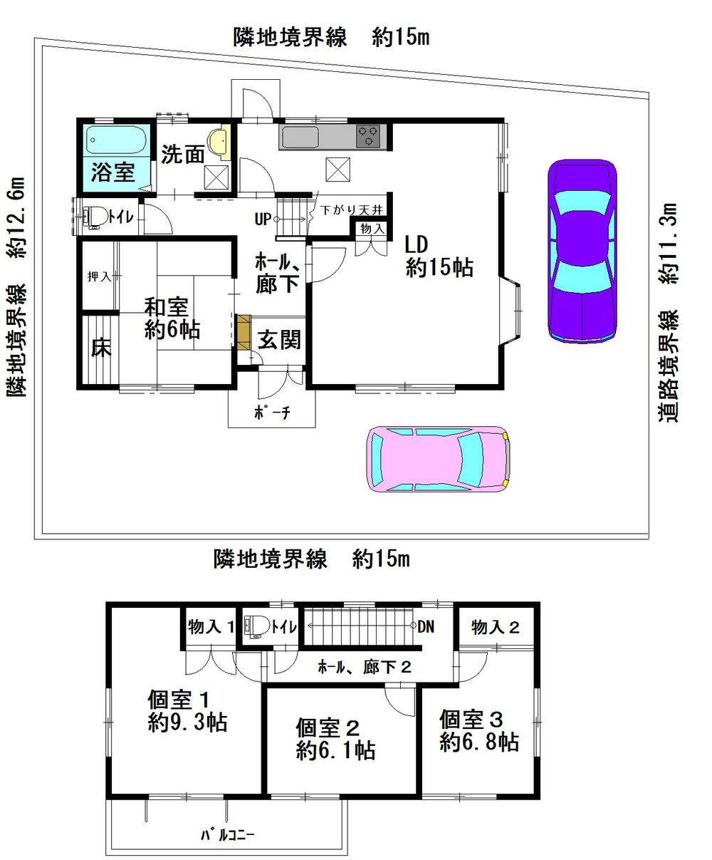 Floor plan. 36.5 million yen, 4LDK, Land area 180.08 sq m , It is a building area of ​​113.22 sq m floor plan