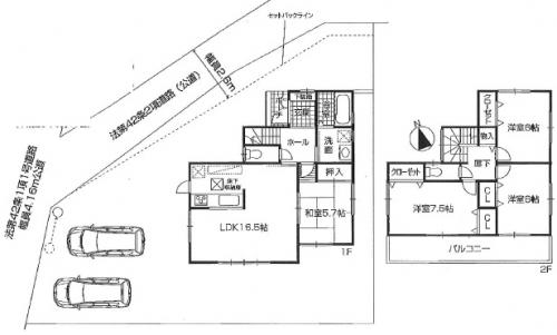 Floor plan. 31,800,000 yen, 4LDK, Land area 188.07 sq m , Building area 98.41 sq m