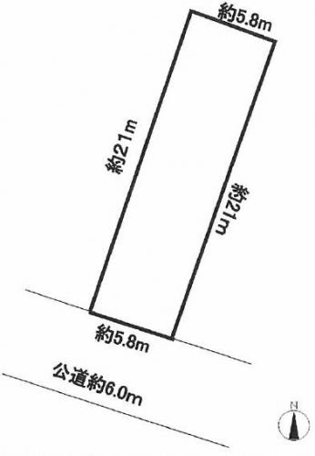 Compartment figure. Land price 15.9 million yen, Land area 124.17 sq m