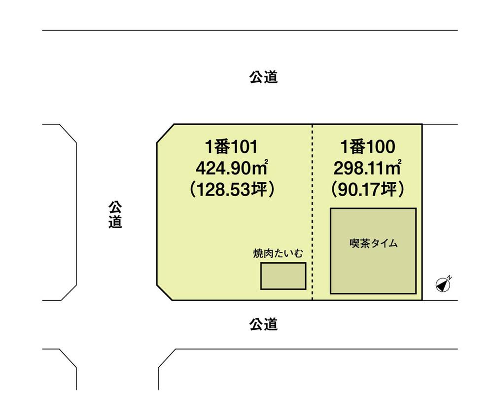 Compartment figure. Land price 86 million yen, Land area 723.01 sq m