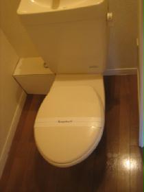 Toilet. It is a photograph of the same type of room.