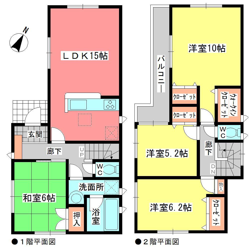 Floor plan. (3 Building), Price 28,900,000 yen, 4LDK, Land area 133.66 sq m , Building area 97.6 sq m