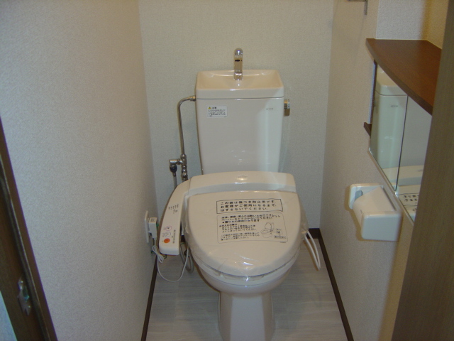 Toilet. There are sanitary BOX, Convenient to stock storage